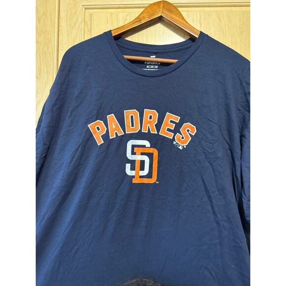 San Diego Padres Cooperstown T-Shirt, Navy, Mens 2XL - Picture 2 of 4